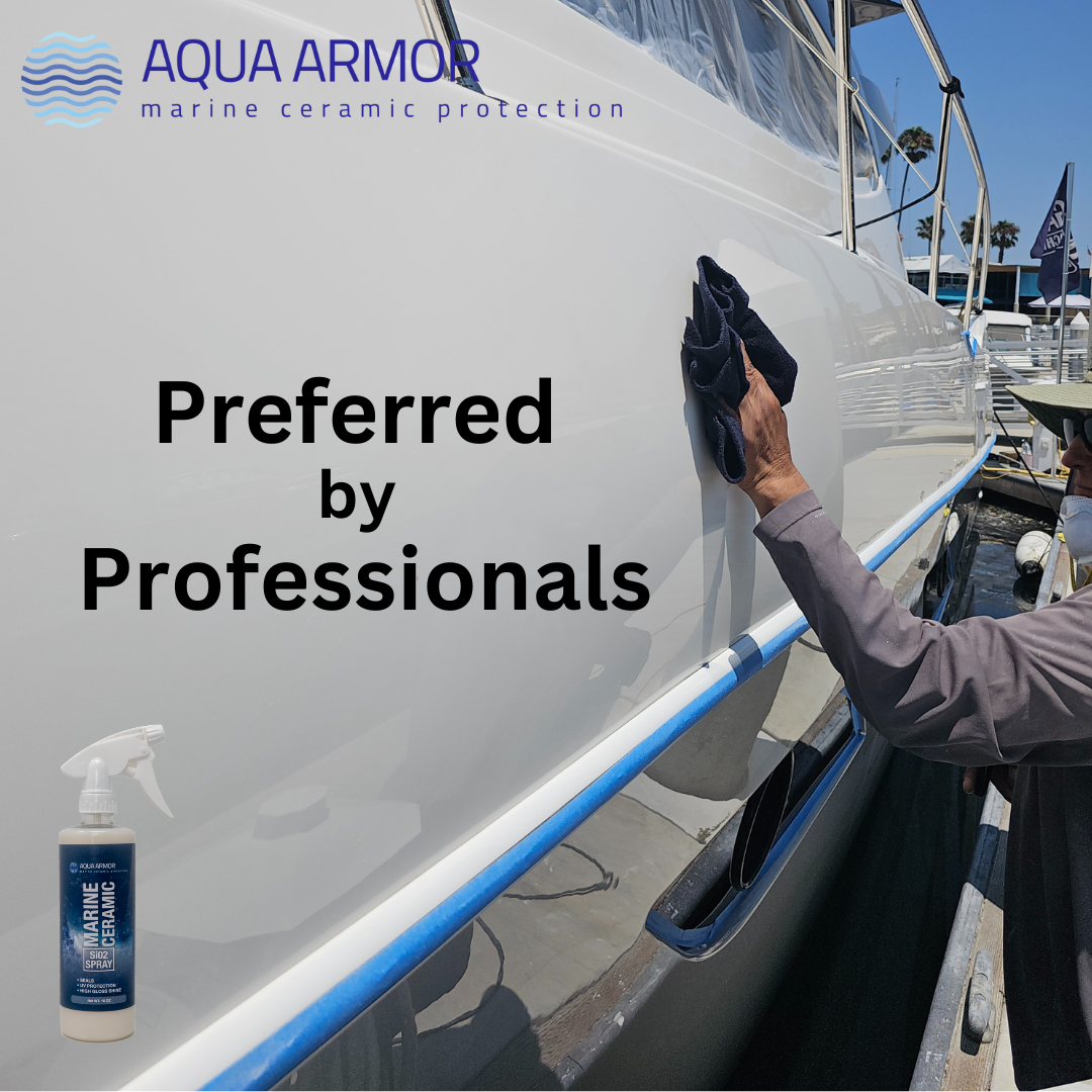 Marine Ceramic SI02 Spray Protects Surfaces from the Damages of UV, Salt and other Contaminants.