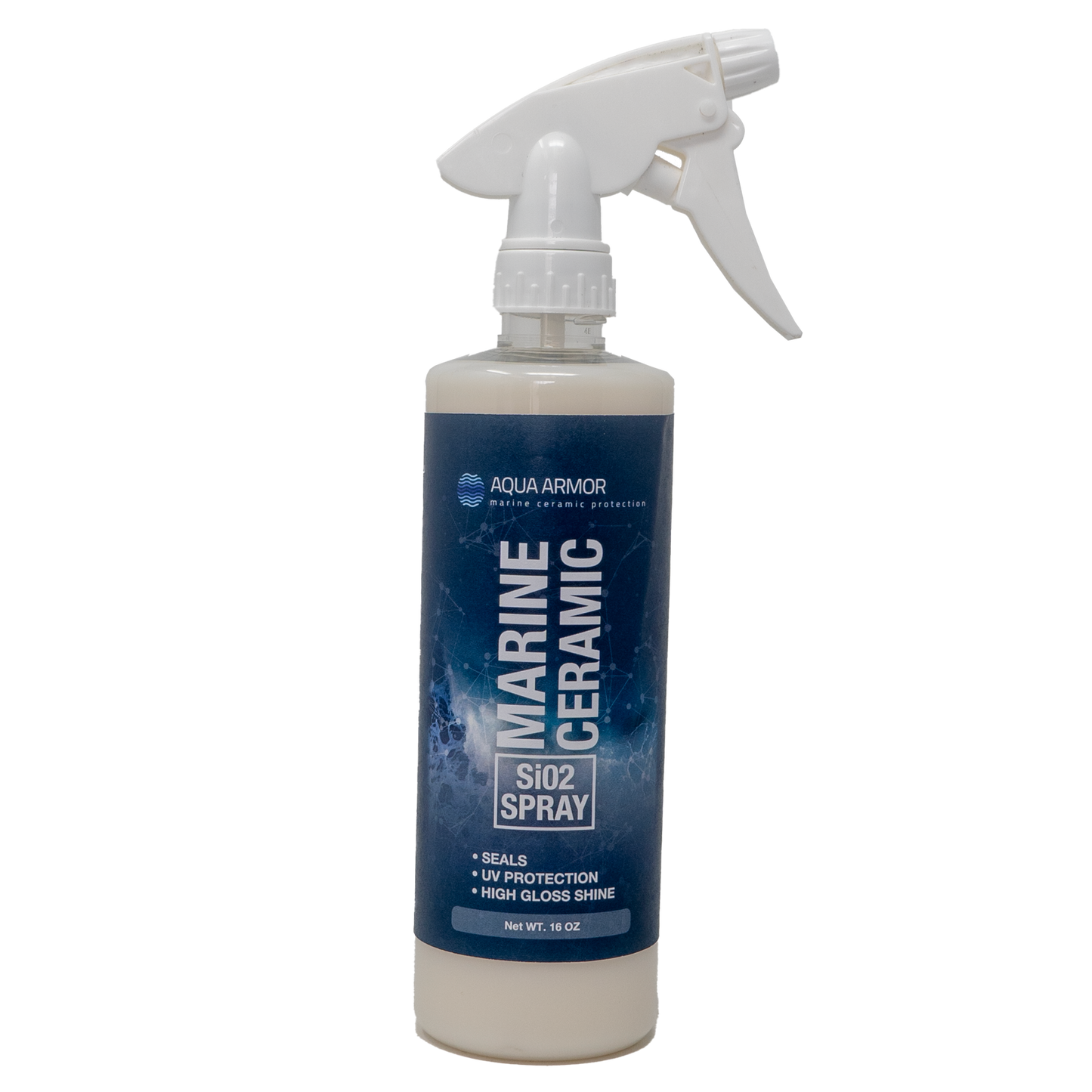 Marine Ceramic SI02 Spray Protects Surfaces from the Damages of UV, Salt and other Contaminants.