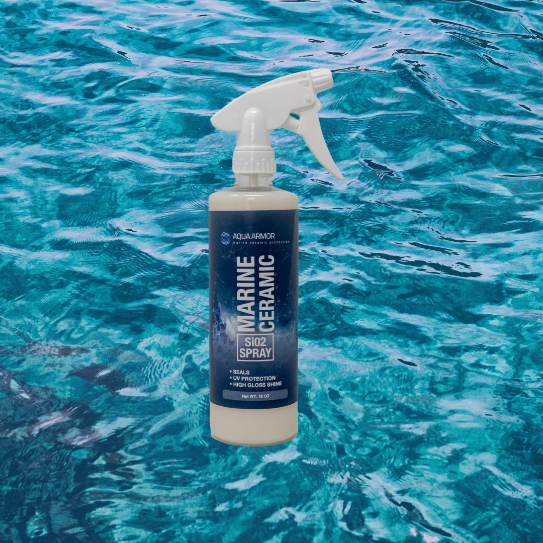 Marine Ceramic SI02 Spray Protects Surfaces from the Damages of UV, Salt and other Contaminants.